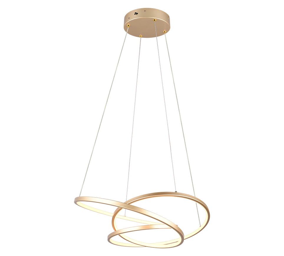 Lampadario con Anelli Concentrici Intrecciati moderni